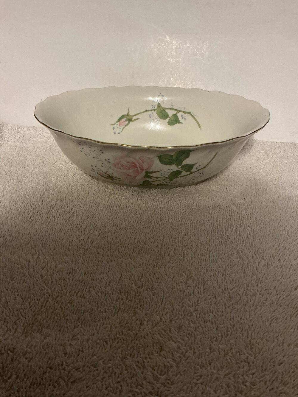 Jamestown Fine Porcelain China Bowl Floral Pattern Multicolor Made In Japan